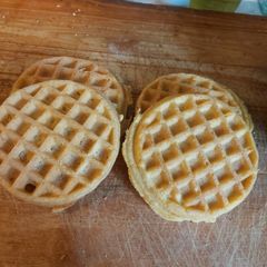 My keto chaffle bread A picture of My keto chaffle bread.