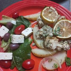 Greek Chicken and Potatoes A picture of Greek Chicken and Potatoes.