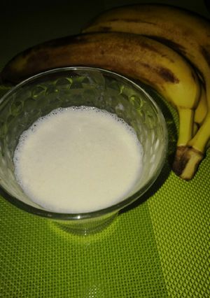 Una foto de Batido de plátano sin lactosa 🍌