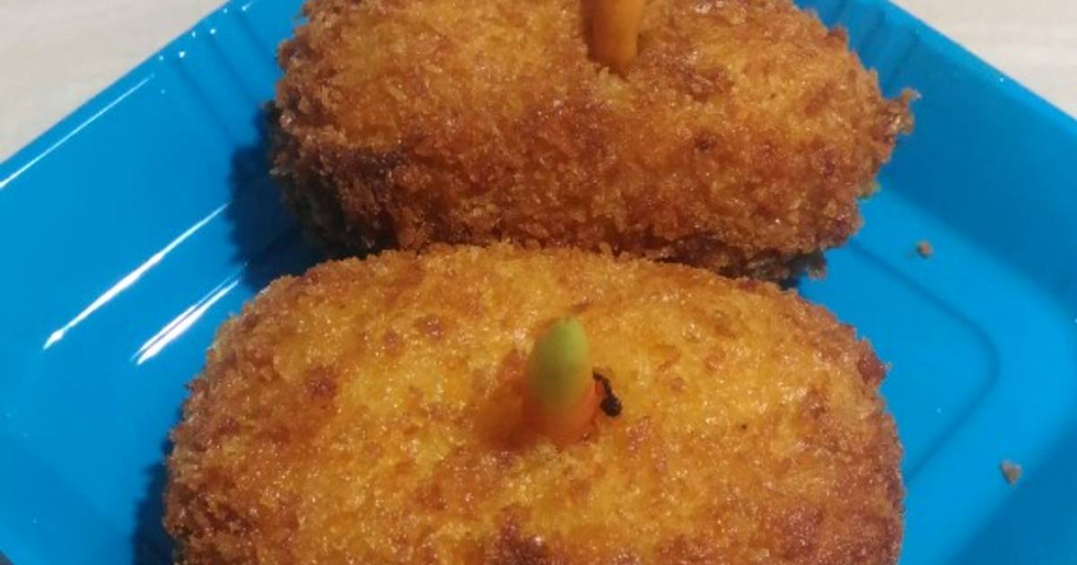 Resep Kroket kentang isi roghut daging oleh Rizka Resep Kroket kentang isi roghut daging oleh Rizka