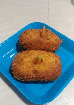 Foto resep Kroket kentang isi roghut daging