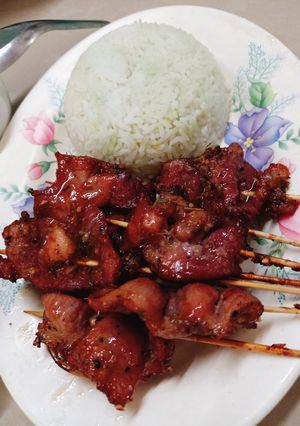 Hình của món Thịt xiên nướng Thái Lan (Moo Ping).