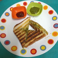 Potato & Cheese Grilled Sandwich A picture of Potato & Cheese Grilled Sandwich.
