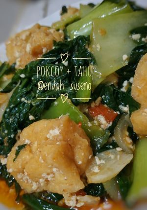 Foto resep Tumis Sawi & Tahu |masakan rumahan