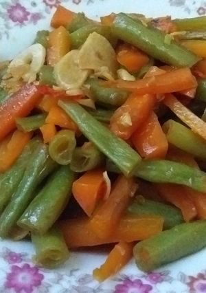 Foto resep Oseng buncis wortel
