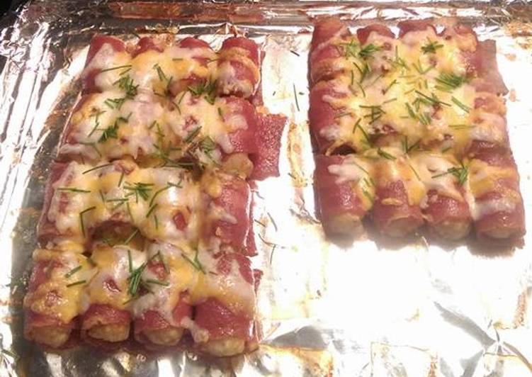 Recipe of Perfect Cheesy Bacon Tater Tots