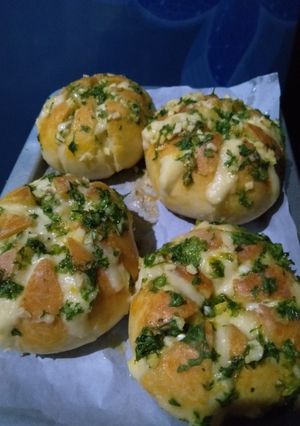 Foto resep Korean garlic bread (cheese cream homemade)