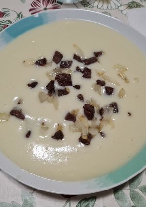 Una foto de Crema de coliflor