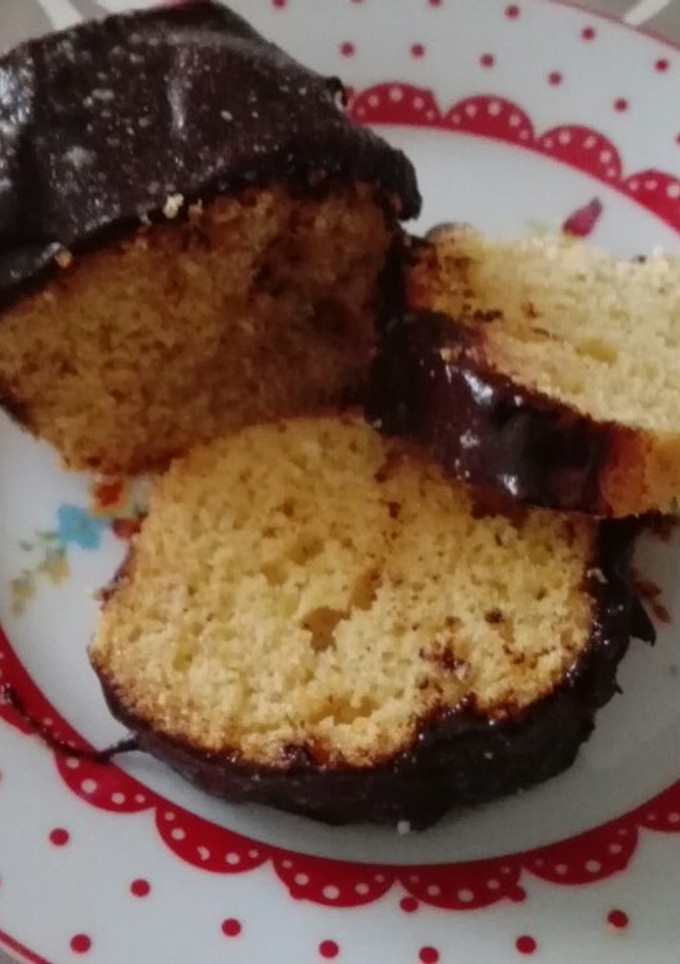 Una foto de Budín de mandarina con chocolate