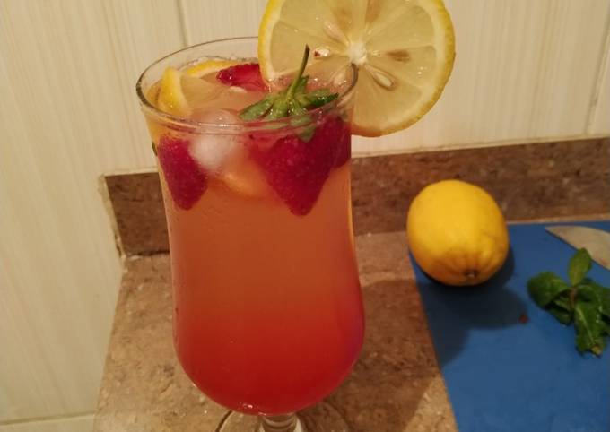Recipe of Quick Strawberry Lemonade