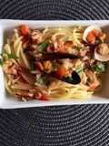 Spaghete cu fructe de mare 🍝🍤