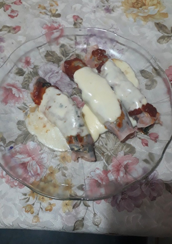 Una foto de Canelones sin masa de harina