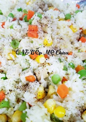 Hình của món Cơm chiên chay.