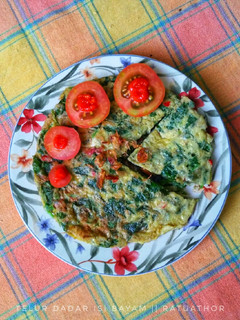 Foto resep Telur Dadar Isi Bayam