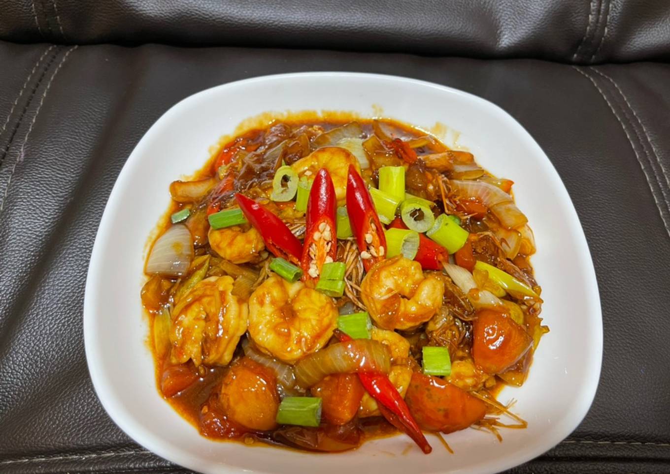 Udang saus mentega