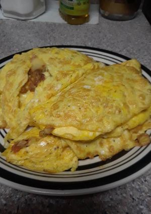 Una foto de Omelette con relleno