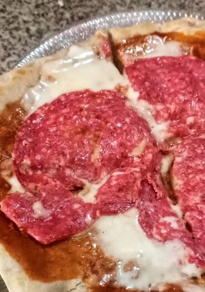 Una foto de Mini pizza individual en sartén 🍕