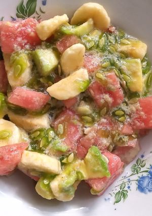 A picture of Mixed fruits salad.