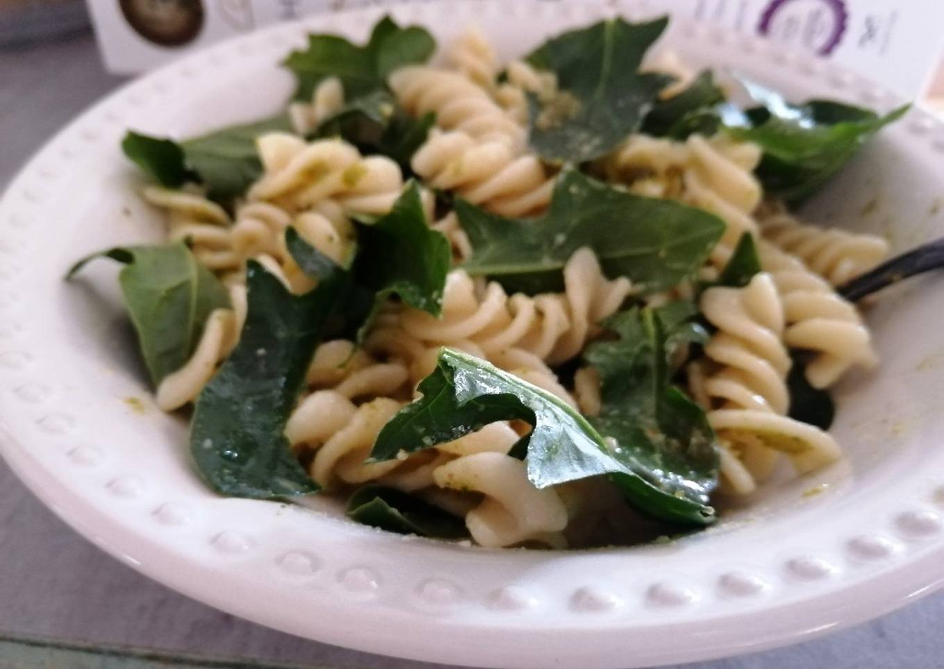 Pasta express con espinacas 💚