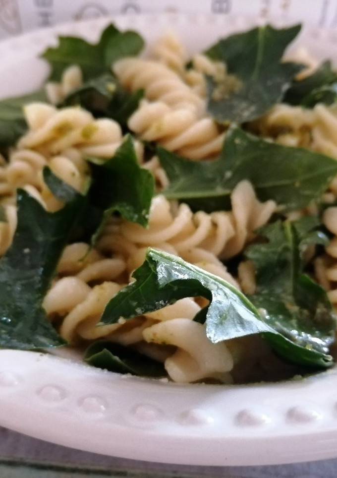 Una foto de Pasta express con espinacas 💚