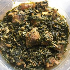 A picture of Edika-Ikong Soup.