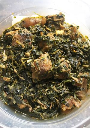 A picture of Edika-Ikong Soup.
