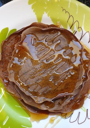 A picture of Chocolate crêpes with Honey.