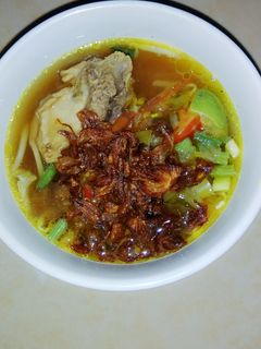 Foto resep Soto ayam kuah kuning seger