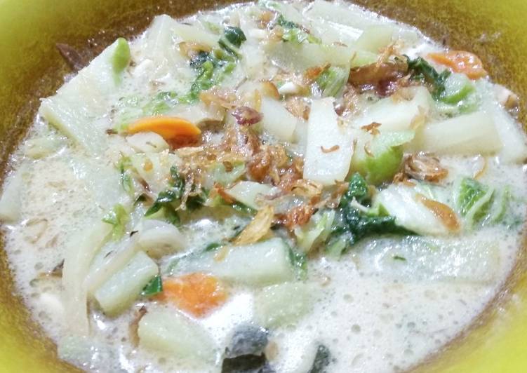 Resep Tumis santan labu siam Anti Gagal