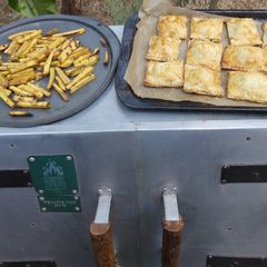 A picture of Moms own sweet potato pie's.