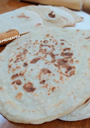 عکسی از دستور نان پیتا