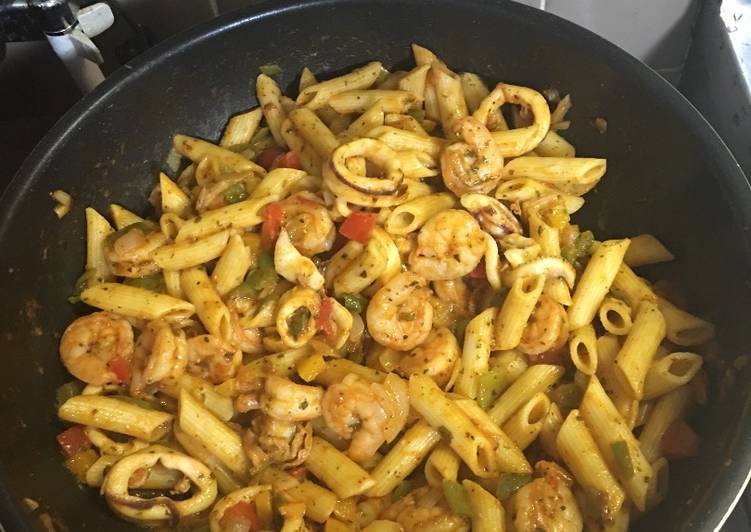 Easiest Way to Make Super Quick Homemade Seafood stir fry