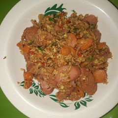 A picture of Sausage and egg sauce.