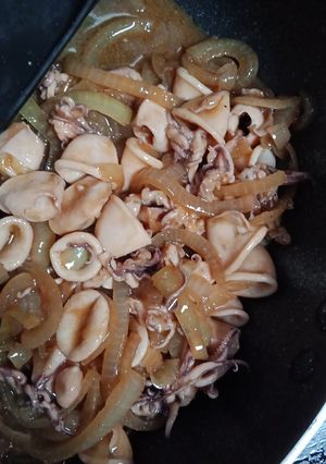 Foto resep Cumi goreng mentega simple