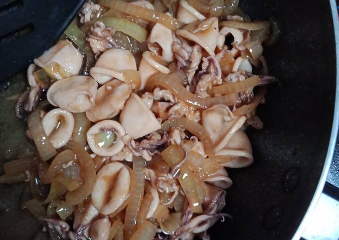 Bagaimana Membuat Cumi goreng mentega simple Anti Gagal