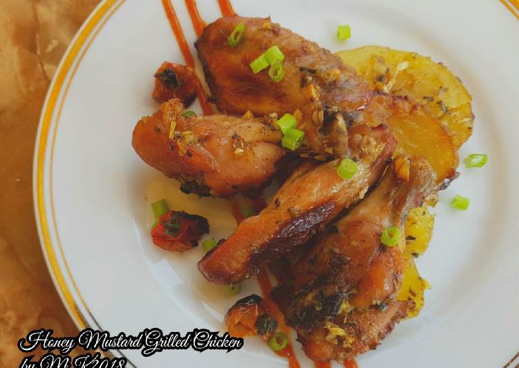 Langkah Mudah Menyiapkan Honey Mustard Grilled Chicken (chicken wings version), Bisa Manjain Lidah