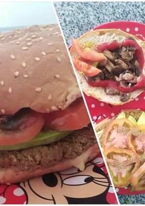 Una foto de Hamburguesa de Lenteja y quinoa