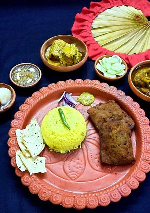 মিষ্টি পোলাও আর ফিশ ফ্রাই (mishti pulao fish fry recipe in Bengali) রেসিপির প্রধান ছবি