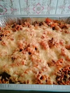 Una foto de Pasta gratinada