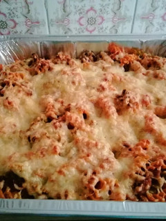 Una foto de Pasta gratinada