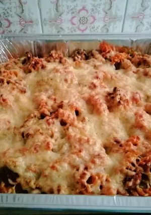 Una foto de Pasta gratinada