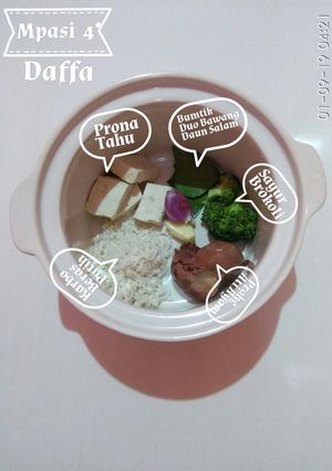 Foto resep Mpasi 4* untuk 6bulan