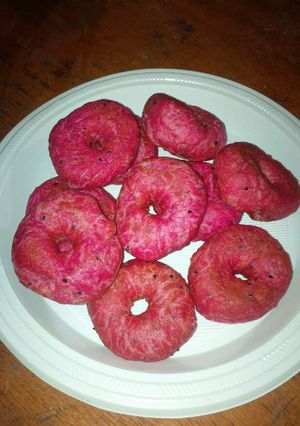 Foto resep Donat Buah Naga