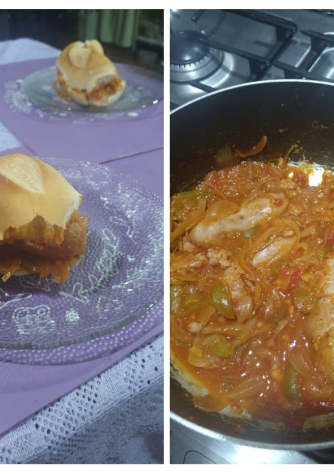 Una foto de Chori a la pomarola
