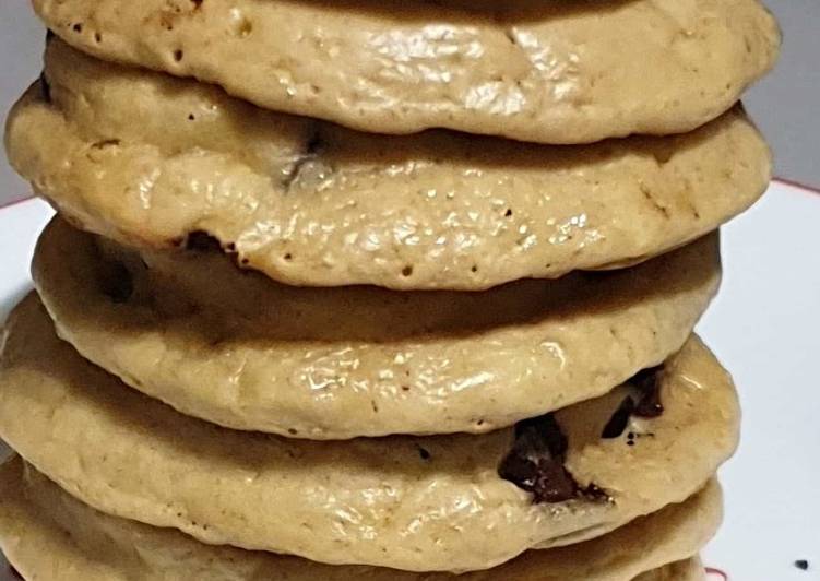 La Recette Pas à Pas Pancakes aux pépites de chocolat ss MG