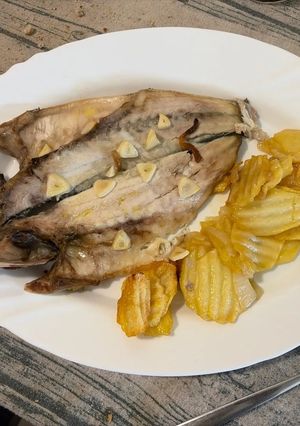 Foto principal de Lubina al horno con patatas