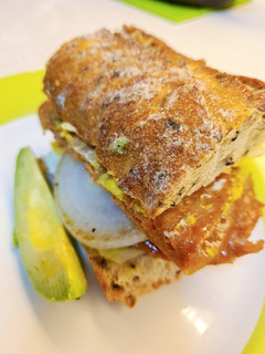 Una foto de Torta de milanesa de soya