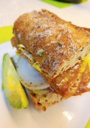 Una foto de Torta de milanesa de soya