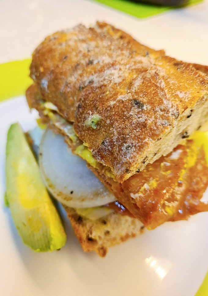 Una foto de Torta de milanesa de soya