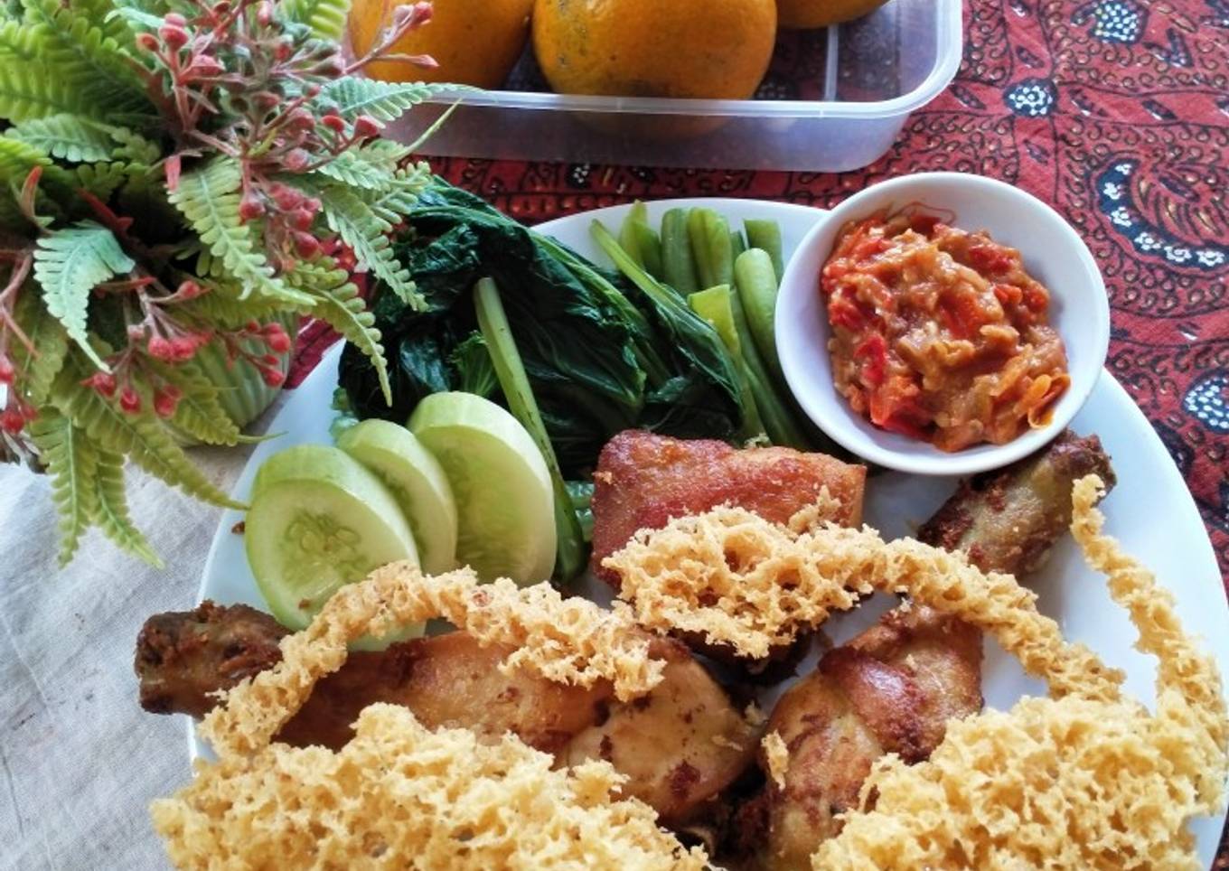 Ayam Goreng Kremes ala Mbok Berek